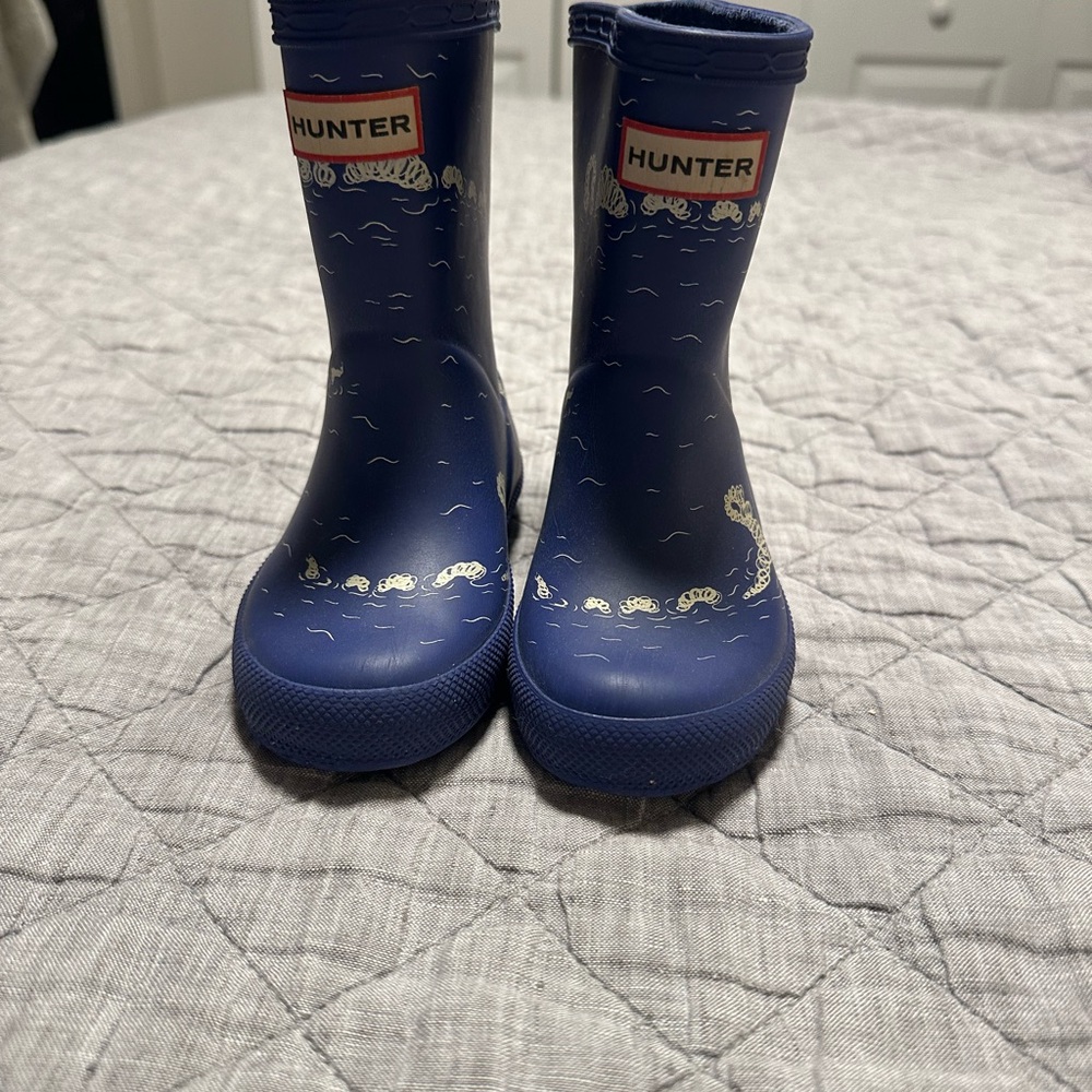 Hunter Navy Children's Rain Boots